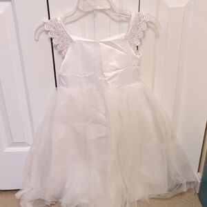 JJs House White Lace Formal Kids Dress